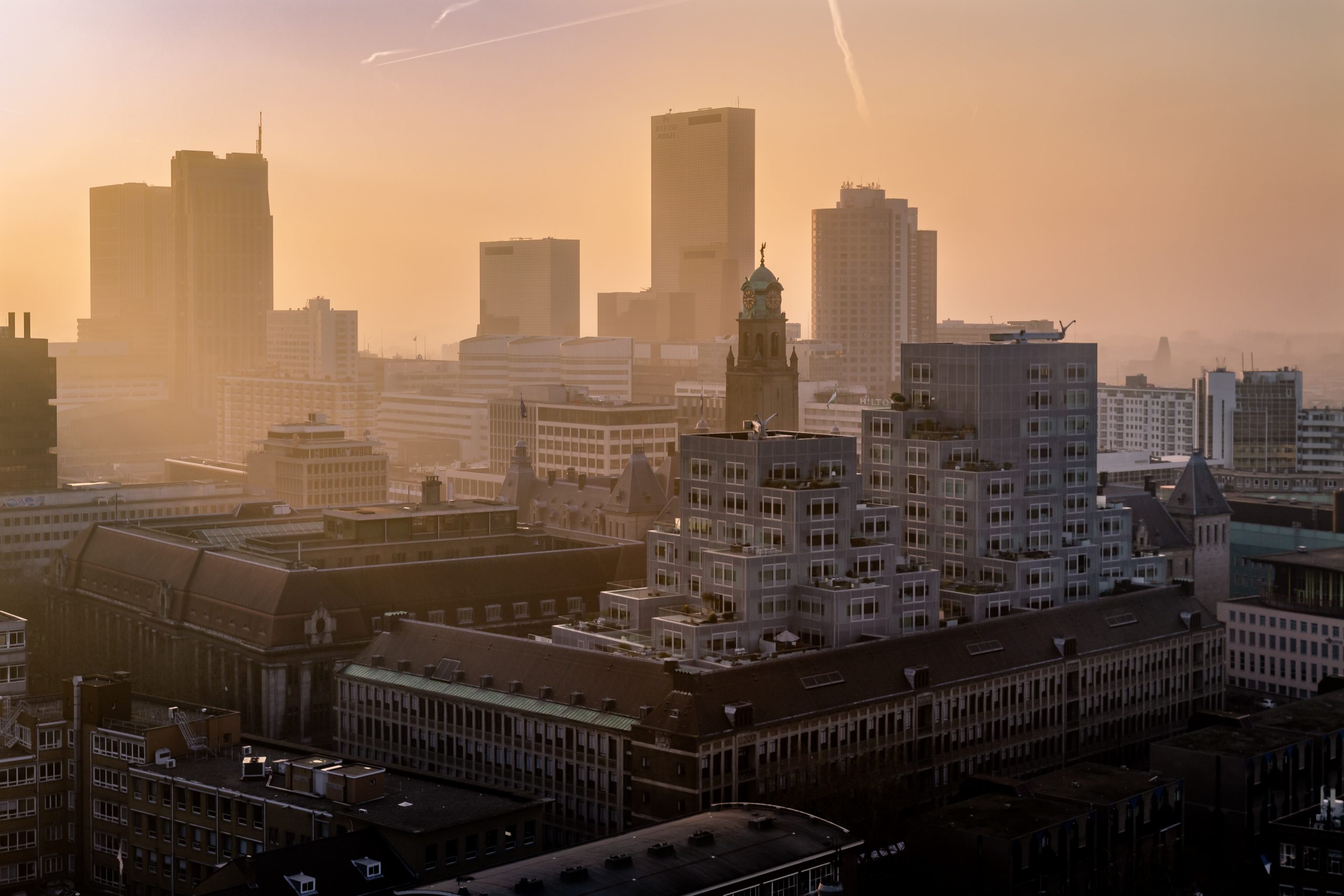 Een mistig gouden uurtje in Rotterdam